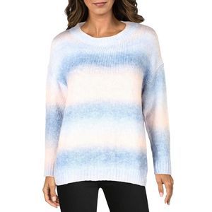 To My Lovers Womens Pink Striped Knit Shirt Pullover Sweater NWT